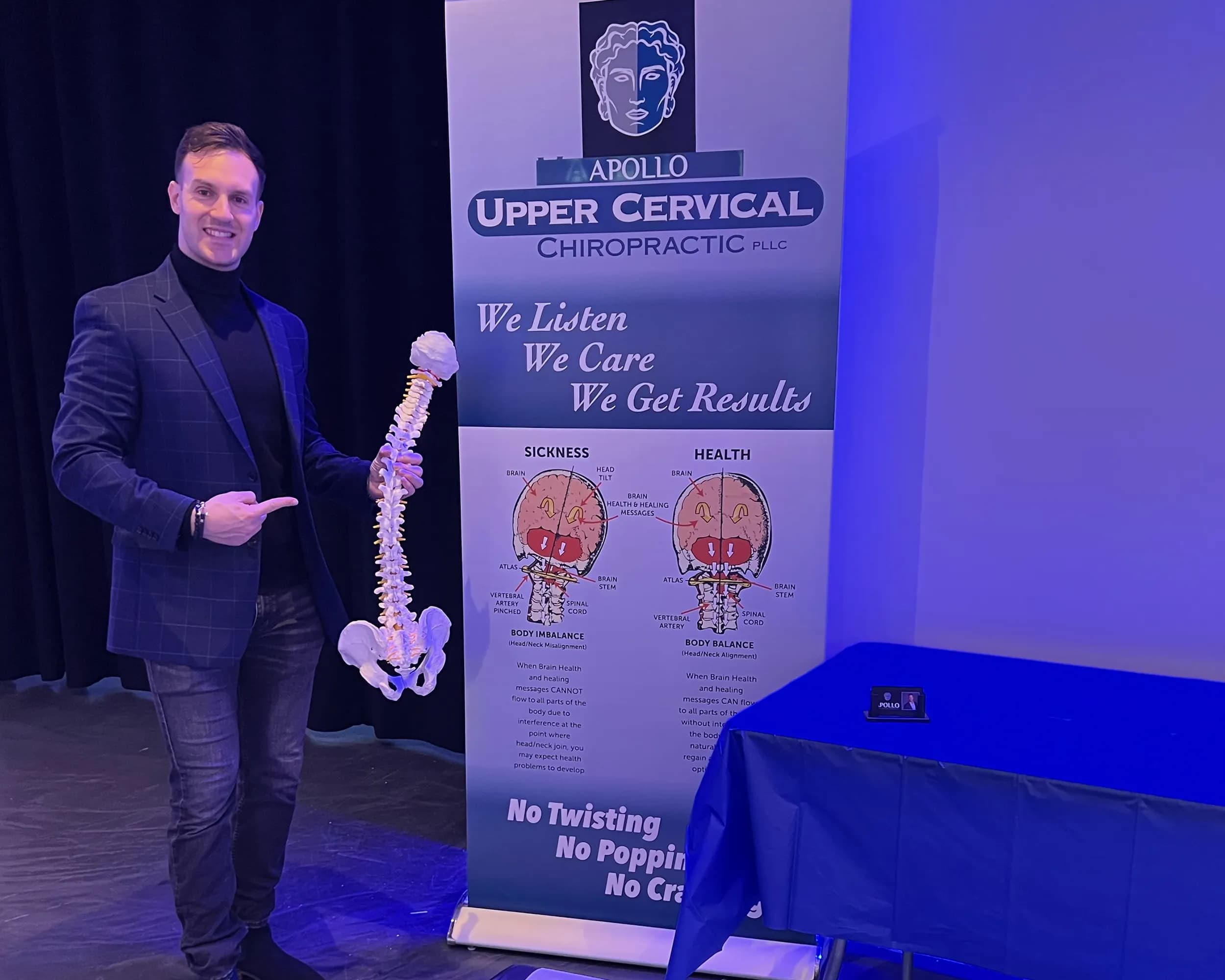 Patient consultation at Apollo Upper Cervical